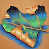 Leaf done in Pastels
