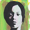 Tempera Charcoal Lady